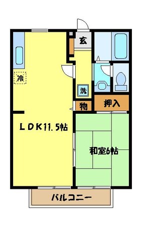 コートナカミチCの物件間取画像
